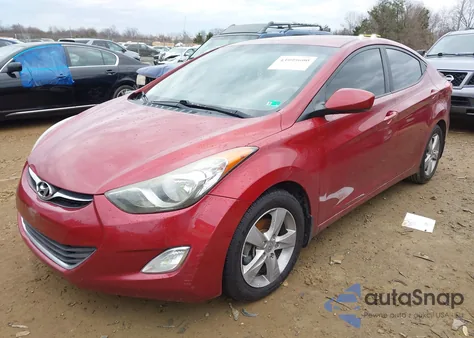 2013 Hyundai Elantra Gls/Limited from USA, damaged, VIN 5NPDH4AEXDH199143